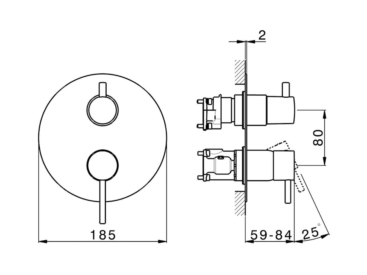 Conjunto Monomando para One-Box ONE BOX_MT0BM030 - v1