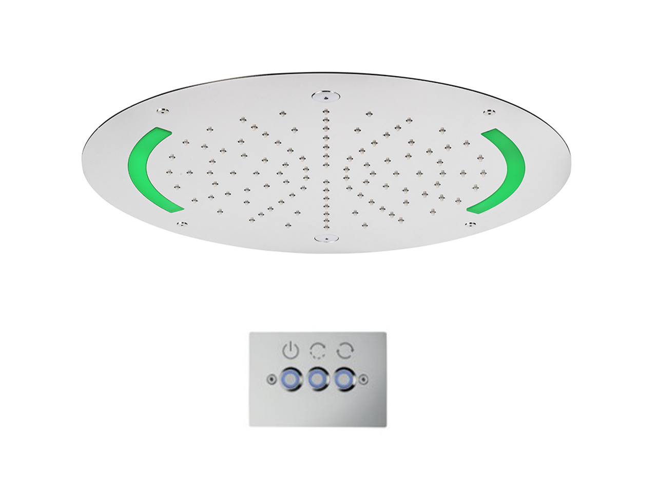 HUBERRociador de techo con cromoterapia Ø 420 mm ZEN_ZS1C0025