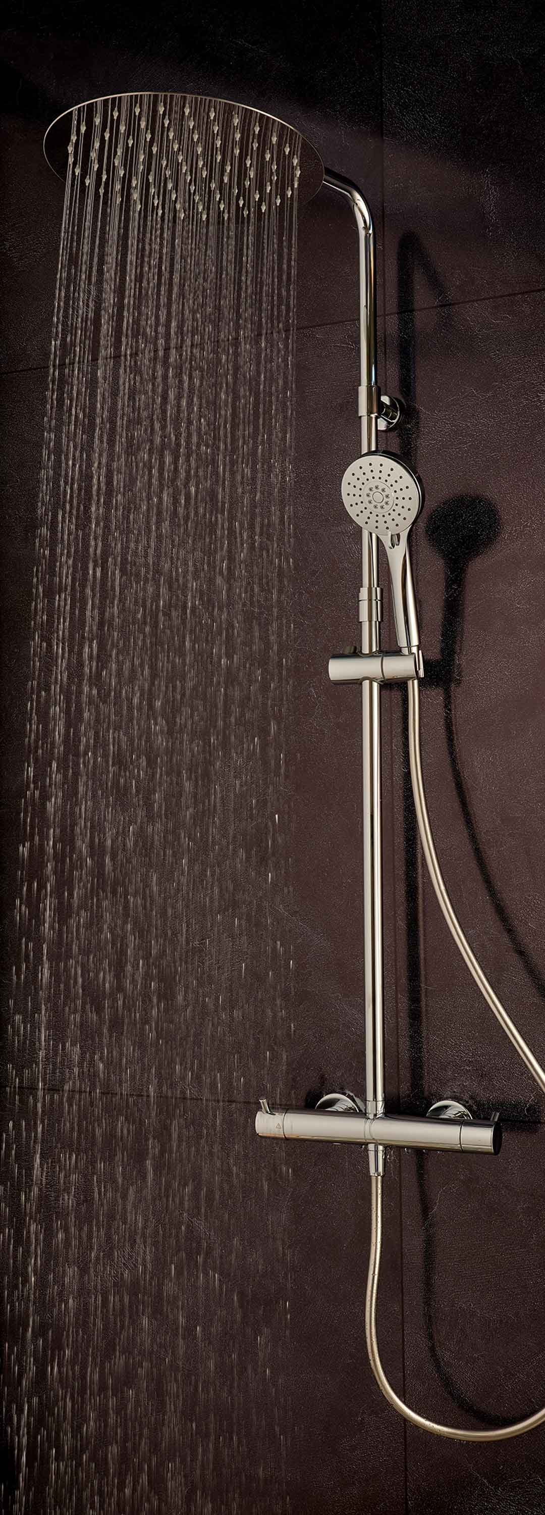 Termostática de ducha con columna, GRB Dry